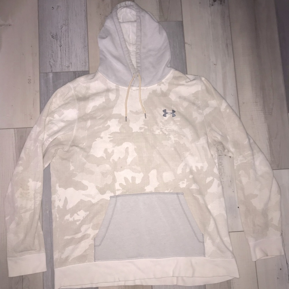 XL Under Armour Gray/White Camo Hoodie